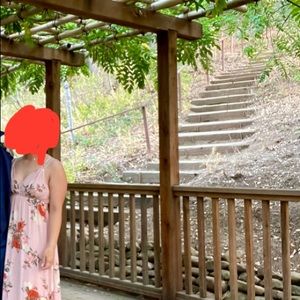 Azoe Pink Floral Maxi Dress